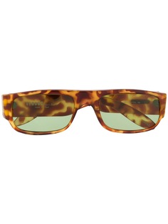Versace Pre-Owned солнцезащитные очки 1970-х годов в квадратной оправе
