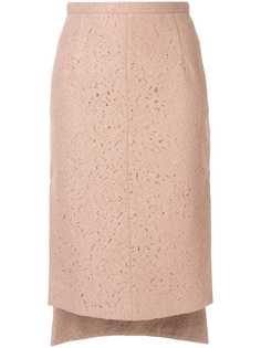 Nº21 кружевная юбка-карандаш миди