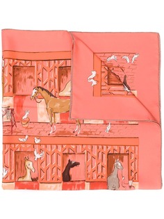 Hermès Pre-Owned платок 2000-х годов с принтом