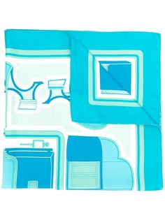 Hermès Pre-Owned платок 2000-х годов с абстрактным принтом