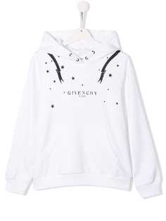 Givenchy Kids толстовка с капюшоном и логотипом