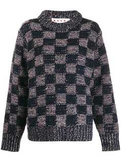 Marni джемпер в клетку