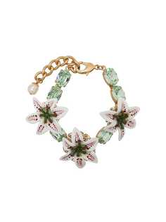 Dolce & Gabbana браслет с цветочным декором