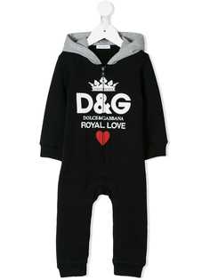 Dolce & Gabbana Kids ромпер с логотипом