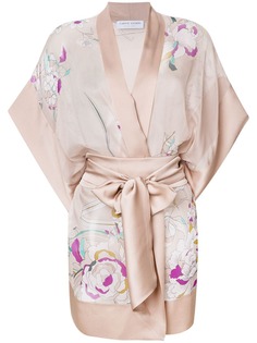 Carine Gilson короткое кимоно с цветочным принтом