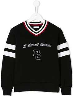 Dolce & Gabbana Kids свитер в университетском стиле
