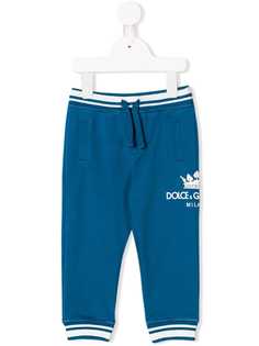 Dolce & Gabbana Kids спортивные брюки с поясом на шнурке