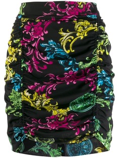 Versace Jeans Couture юбка мини с цветочным принтом