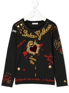 Dolce & Gabbana Kids толстовка с принтом