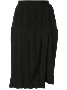Yohji Yamamoto плиссированная юбка асимметричного кроя