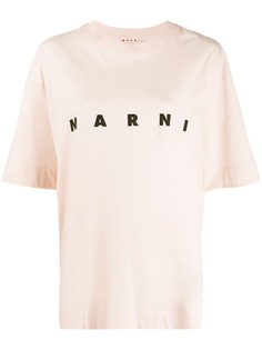 Marni футболка оверсайз с логотипом