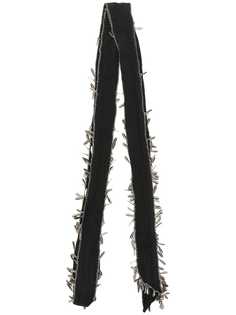 Saint Laurent узкий платок с подвесками