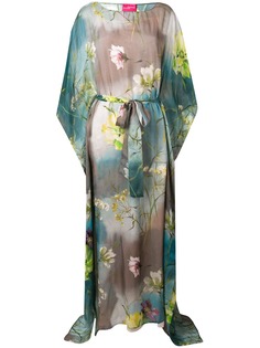 Blumarine длинное платье с цветочным принтом
