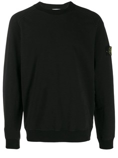 Stone Island толстовка с нашивкой-логотипом