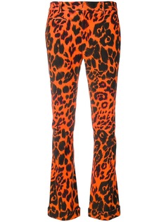 R13 брюки с леопардовым принтом