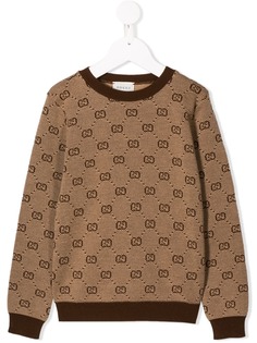Gucci Kids джемпер с логотипом GG