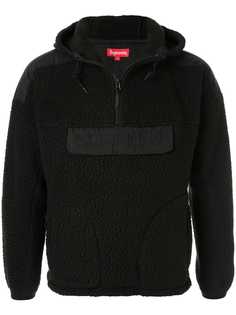 Supreme ворсистая толстовка с логотипом