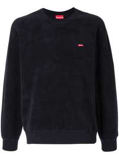 Supreme толстовка с круглым вырезом и логотипом