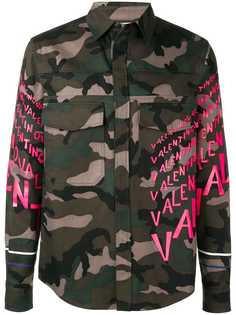 Valentino куртка-рубашка с камуфляжным узором