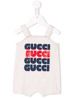 Gucci Kids ромпер с логотипом