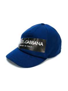 Dolce & Gabbana Kids кепка с принтом логотипа