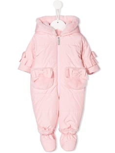 Lapin House дутый комбинезон с бантами