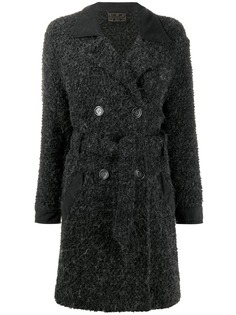 Fendi Pre-Owned двубортное пальто 1990-х годов с поясом