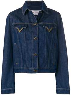 Valentino джинсовая куртка с V-образным декором