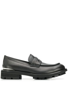 Alexander McQueen лоферы на массивном каблуке