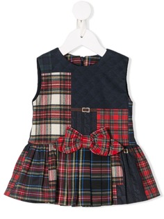 Lapin House платье с клетчатыми вставками