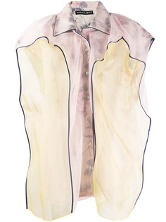 Y/Project блузка без рукавов с контрастными вставками