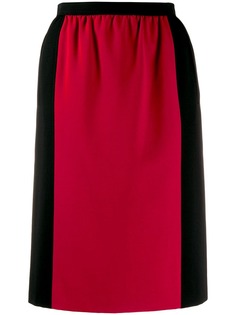Yves Saint Laurent Pre-Owned юбка прямого кроя 1980-х годов в стиле колор-блок
