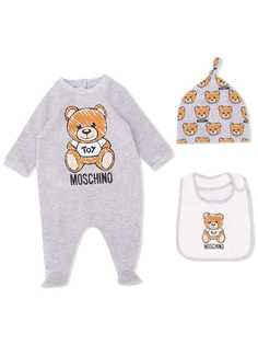 Moschino Kids комплект с комбинезоном с принтом