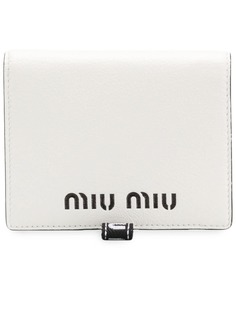 Miu Miu кошелек в два сложения с логотипом