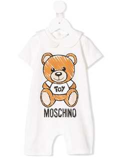 Moschino Kids ромпер Teddy с логотипом