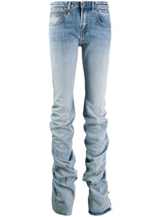 R13 джинсы со сборками
