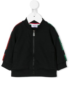 Moschino Kids куртка-бомбер с логотипом