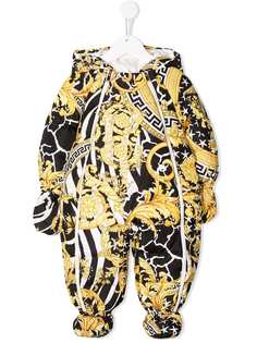 Young Versace ромпер с принтом Baroque и логотипом