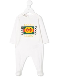 Gucci Kids комбинезон с логотипом