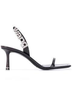 Alexander Wang декорированные босоножки с логотипом