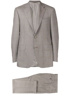 Canali строгий костюм-двойка в клетку