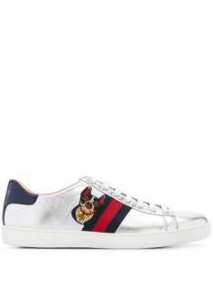 Gucci кроссовки Ace с вышивкой