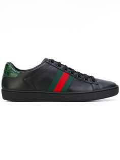 Gucci кроссовки с отделкой Web