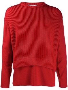 Givenchy джемпер в рубчик с логотипом
