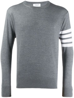 Thom Browne пуловер с круглым вырезом и полосками 4-Bar
