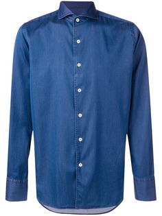 Canali классическая джинсовая рубашка