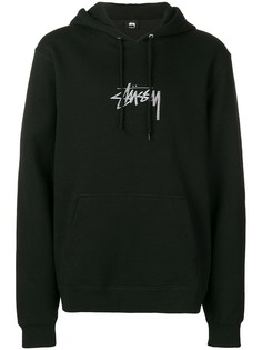 Stussy худи с вышитым логотипом