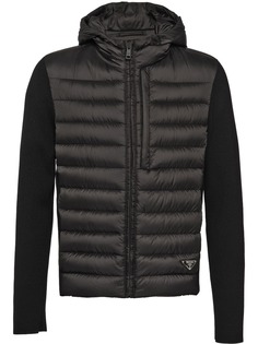 Prada пуховик с капюшоном