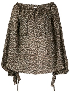 ZIMMERMANN блузка Suraya с леопардовым принтом