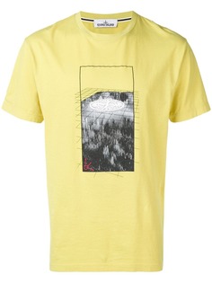 Stone Island футболка с графическим принтом